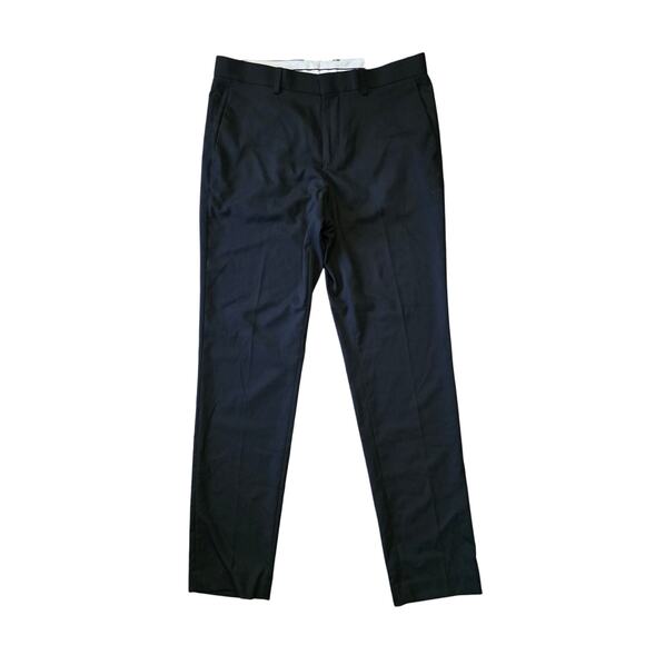 H&M Slim Fit Navy Dress Pants Men’s 33R Flat Front NWT - Picture 1 of 7